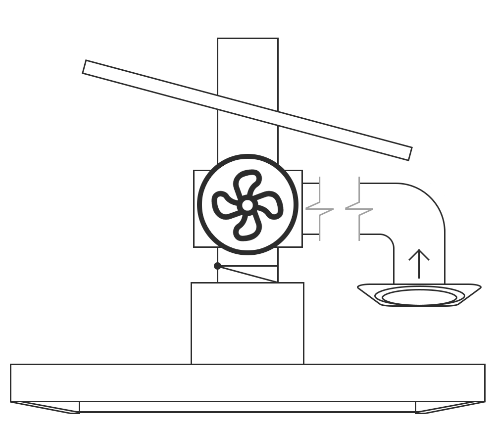 Illustration centralventilation relä